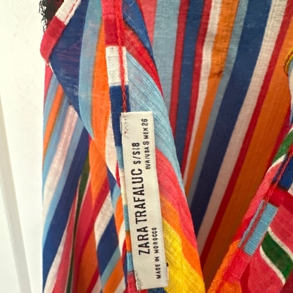 ZARA colorful tanktop with black lace! - Picture 4 of 5